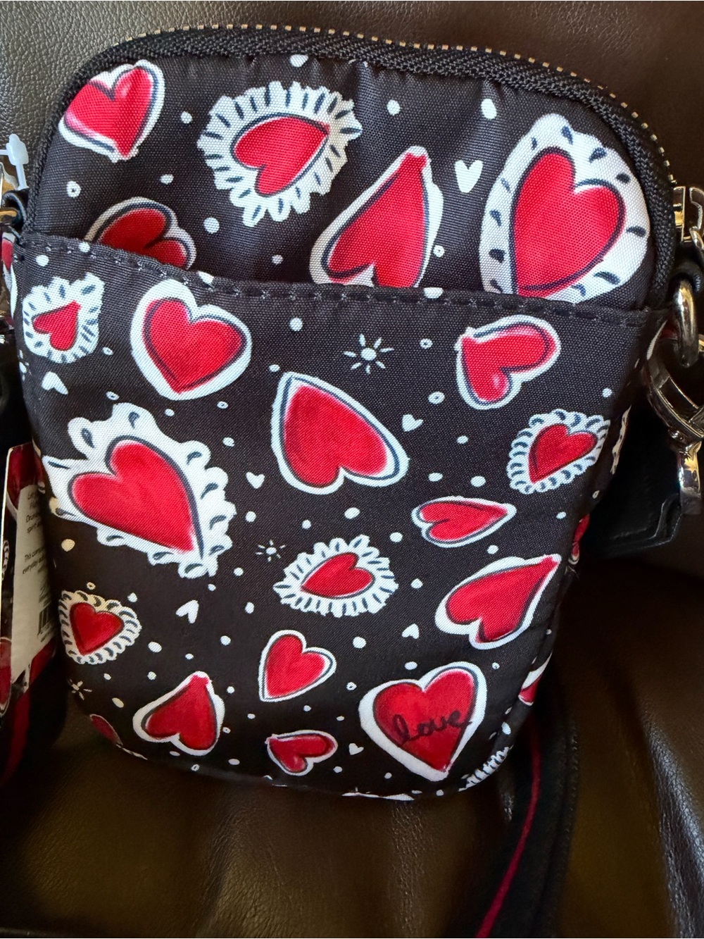 Brighton Hearts a Flutter Crossbody Bag NWT Retail $88 - Picture 7 of 10